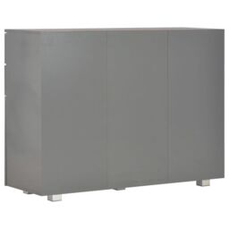 Berkfield Home Sideboard High Gloss Grey 107x35x76 cm - Size: 107 x 35 x 76 cm - thumbnail 5