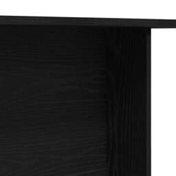 Berkfield Home Dining Table Black Oak 110x60x75 cm Engineered Wood - Size: 110 x 60 x 75 cm - thumbnail 8