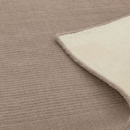 The Rug Shop UK Handmade Luxurious Modern Plain Wool Easy To Clean Area Rug in Beige - Size: 200 cm x 290 cm - thumbnail 5