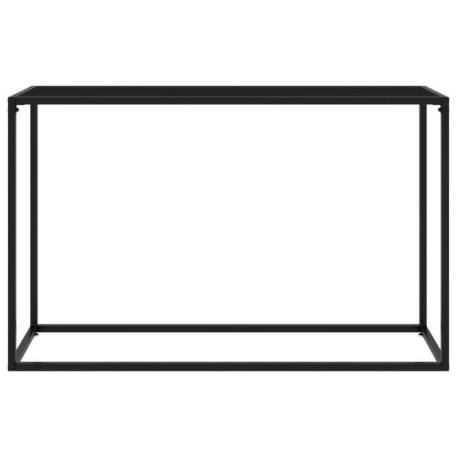 Berkfield Home Console Table Black 120x35x75 cm Tempered Glass - Size: 120 x 35 x 75 cm - image 1