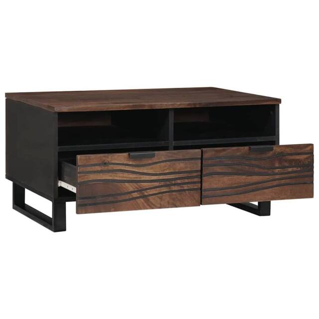 Berkfield Home Coffee Table 80x54x40 cm in Solid Mango Wood in Brown - Size: 80 x 54 x 40 cm - image 1