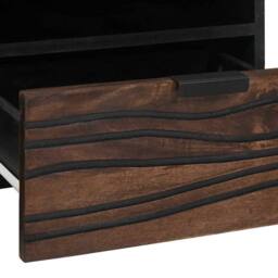 Berkfield Home Coffee Table 80x54x40 cm in Solid Mango Wood in Brown - Size: 80 x 54 x 40 cm - thumbnail 7