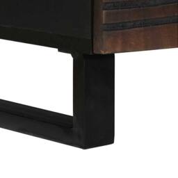 Berkfield Home Coffee Table 80x54x40 cm in Solid Mango Wood in Brown - Size: 80 x 54 x 40 cm - thumbnail 6