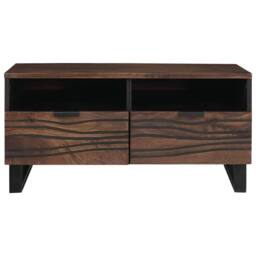 Berkfield Home Coffee Table 80x54x40 cm in Solid Mango Wood in Brown - Size: 80 x 54 x 40 cm - thumbnail 3