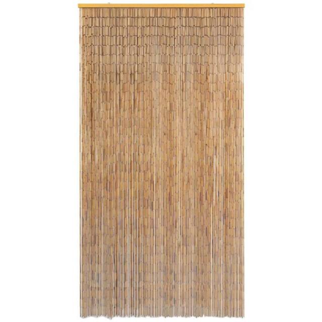 Berkfield Home Insect Door Curtain Bamboo 120x220 cm in Brown - image 1