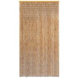 Berkfield Home Insect Door Curtain Bamboo 120x220 cm in Brown
