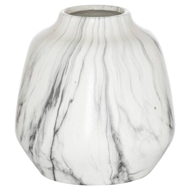 Love Lace Marble Olpe Vase in White - image 1