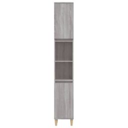 Berkfield Home Bathroom Cabinet Grey Sonoma 30x30x190 cm Engineered Wood - Size: 30 x 30 x 190 cm - thumbnail 6