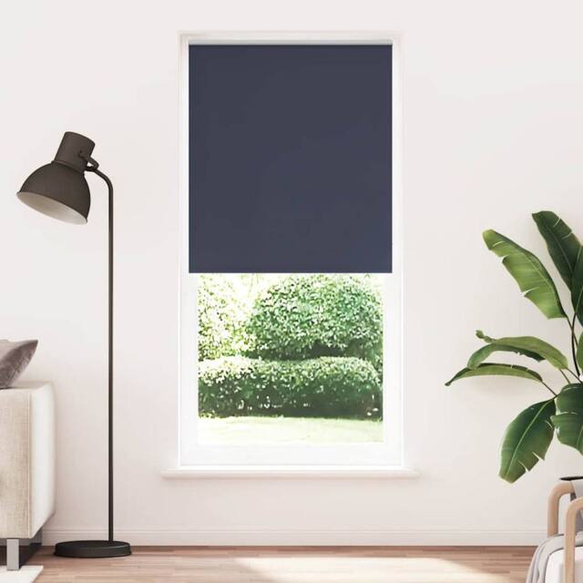 Berkfield Home Roller Blind Blackout 100 x 230 cm Marine in Blue - image 1
