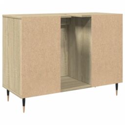 Berkfield Home Bathroom Cabinet Sonoma Oak 80x33x60 cm Engineered Wood in Brown - Size: 80 x 33 x 60 cm - thumbnail 6