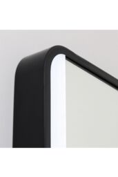 Living and Home Retangular LED Light Bathroom Vanity Mirror with Metal Frame in Black - thumbnail 5