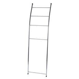 Showerdrape Apex Chrome Bathroom Freestanding Towel Rail Storage Ladder in Silver - thumbnail 4