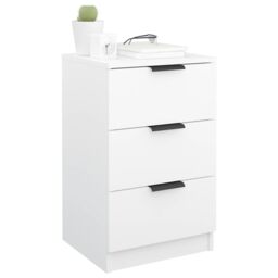 Berkfield Home Bedside Cabinets 2 pcs White 40x36x65 cm - Size: 40 x 36 x 65 cm - thumbnail 5