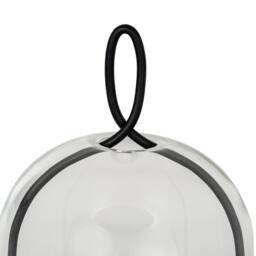 Lemon Pavilion Furniture and Decor Nyx Large Candle Holder with Glass Cloche - L10 x W10 x H23 cm - Black - thumbnail 3