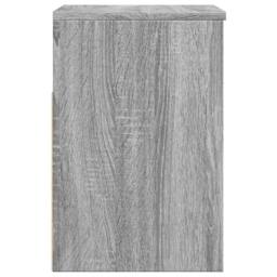 Berkfield Home Shoe Bench Grey Sonoma 60x30x45 cm Engineered Wood - Size: 60 x 30 x 45 cm - thumbnail 6