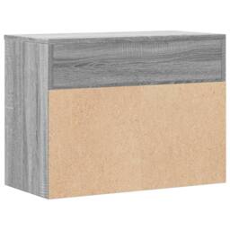 Berkfield Home Shoe Bench Grey Sonoma 60x30x45 cm Engineered Wood - Size: 60 x 30 x 45 cm - thumbnail 7
