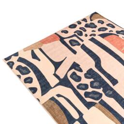 Wyld and Coco Multicolour Area Rug Modern Abstract Subtle Animal Print - Size: 140 cm x 200 cm - thumbnail 3