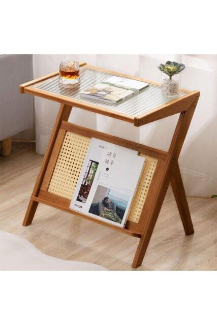 H&O Direct Small Bamboo End Table in Brown - image 1