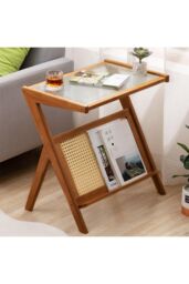 H&O Direct Small Bamboo End Table in Brown - thumbnail 2