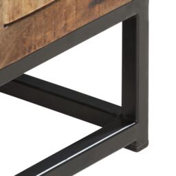 Berkfield Home TV Cabinet 120x30x40 cm Solid Reclaimed Wood in Brown - Size: 120 x 30 x 40 cm - thumbnail 4