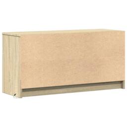 Berkfield Home TV Cabinet with LED Sonoma Oak 100x34x50 cm Engineered Wood in Light Brown - Size: 100 x 34 x 50 cm - thumbnail 8