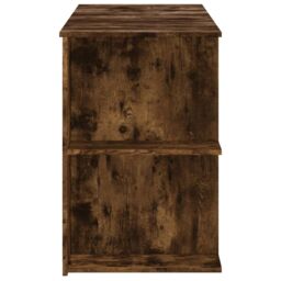 Berkfield Home Desk Smoked Oak 140x50x75 cm Engineered Wood in Brown - Size: 140 x 50 x 75 cm - thumbnail 5