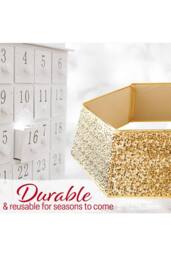 Deco Express Christmas Tree Skirt Gold Xmas Décor Decoration - thumbnail 5