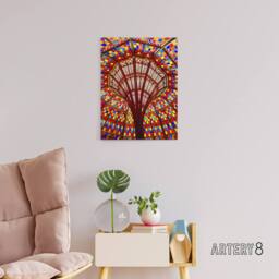 "Artery8 Louisiana State Capitol Building Glass Highsmith Canvas Wall Art Print - Size: W18"" x H24""" - thumbnail 3