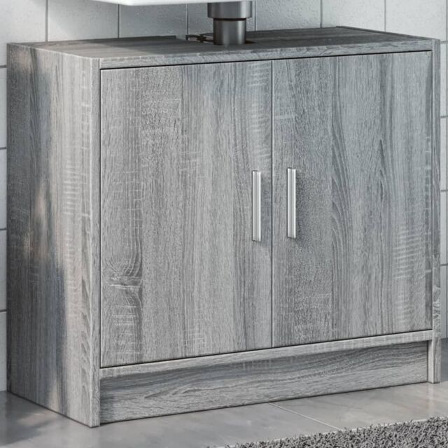 Berkfield Home Sink Cabinet Grey Sonoma 63x29x55 cm Engineered Wood - Size: 63 x 29 x 55 cm - image 1