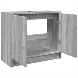Berkfield Home Sink Cabinet Grey Sonoma 63x29x55 cm Engineered Wood - Size: 63 x 29 x 55 cm - thumbnail 5