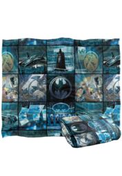 Batman Blanket, 152x127 cm, Batcave Tiles Silky Touch Super Soft Throw Blanket in White - Size: 152x127 cm - thumbnail 2