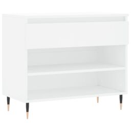 Berkfield Home Shoe Cabinet White 70x36x60 cm Engineered Wood - Size: 70 x 36 x 60 cm - thumbnail 2