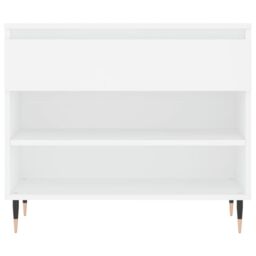 Berkfield Home Shoe Cabinet White 70x36x60 cm Engineered Wood - Size: 70 x 36 x 60 cm - thumbnail 6