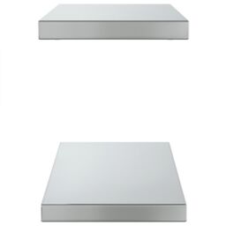 Berkfield Home Wall Shelves 2 pcs 50x23.5x3 cm Silver Stainless Steel - thumbnail 6