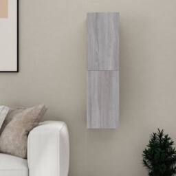 Berkfield Home Wall-mounted TV Cabinet Grey Sonoma 30.5x30x110 cm - thumbnail 5