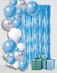 Netagon Shimmer Tinsel Curtain 3M x 1M Blue - thumbnail 6