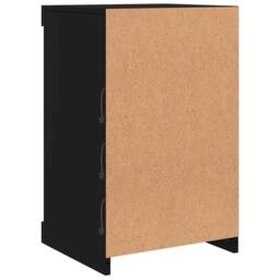 Berkfield Home Sideboard with LED Lights Black 41x37x67 cm - Size: 41 x 37 x 67 cm - thumbnail 8