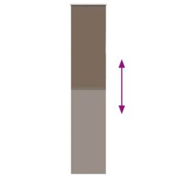 Berkfield Home Roller Blind Blackout Coffee 55x230 cm Fabric Width 50.7 cm Polyester in Brown - thumbnail 5