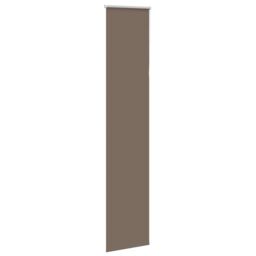 Berkfield Home Roller Blind Blackout Coffee 55x230 cm Fabric Width 50.7 cm Polyester in Brown - thumbnail 3