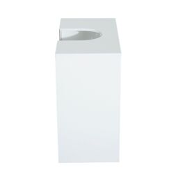 HOMCOM Under Sink Wooden Cabinet Storage Unit Cupboard Bathroom Double Door in White - thumbnail 5