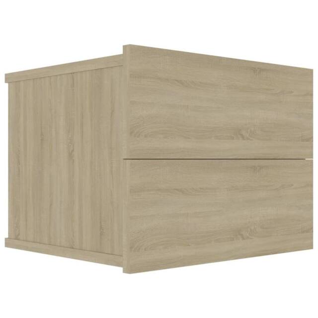 Berkfield Home Elegant Bedside Cabinets 2 pcs Sonoma Oak 40x30x30 cm Engineered Wood in Beige - Size: 40 x 30 x 30 cm - image 1