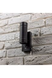 CGC Lighting 'Valentine' Black Outdoor Up & Down GU10 Wall Light With PIR Motion Sensor - thumbnail 6