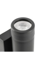 CGC Lighting 'Valentine' Black Outdoor Up & Down GU10 Wall Light With PIR Motion Sensor - thumbnail 3