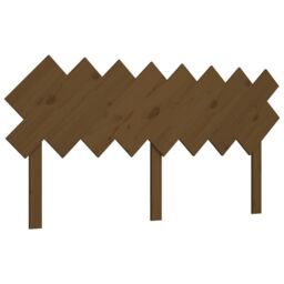 Berkfield Home Bed Headboard Honey Brown 159.5x3x80.5 cm Solid Wood Pine - thumbnail 2