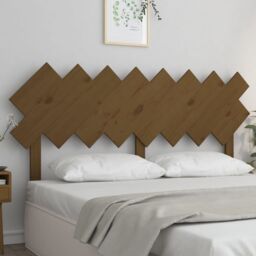 Berkfield Home Bed Headboard Honey Brown 159.5x3x80.5 cm Solid Wood Pine - thumbnail 1