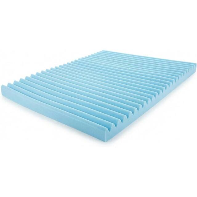 "PAWNORA King 2"" Orthopaedic Wave Foam Mattress in Blue" - image 1