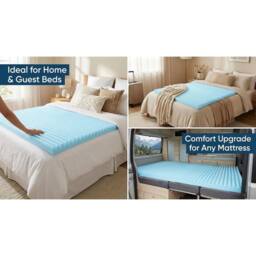 "PAWNORA King 2"" Orthopaedic Wave Foam Mattress in Blue" - thumbnail 5