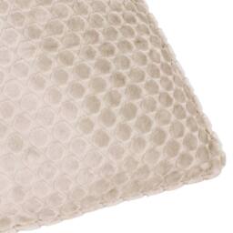 Paoletti Neptune Velvet Cushion in Beige - Size: 50 cm x 50 cm - thumbnail 4