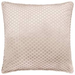 Paoletti Neptune Velvet Cushion in Beige - Size: 50 cm x 50 cm - thumbnail 2