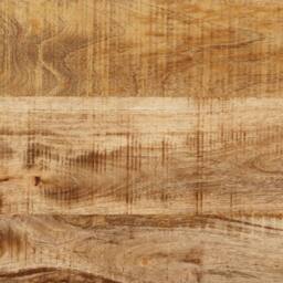 Berkfield Home Console Table 110x35x76 cm Solid Rough Wood Mango in Brown - Size: 110 x 35 x 76 cm - thumbnail 7